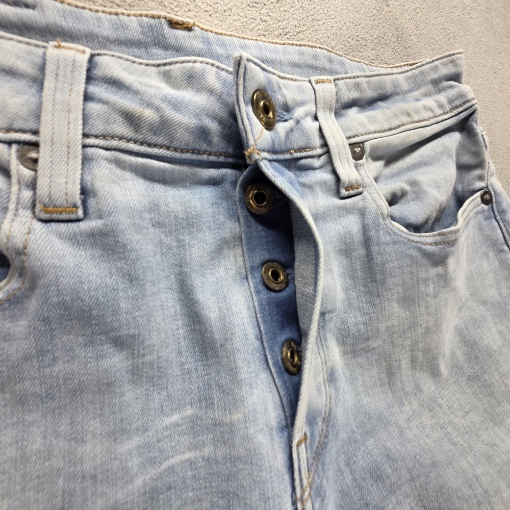 G-Star RAW Jeans Mens 31x32 Blue 3301 Slim Light Wash Button‎ Fly Denim - Picture 16 of 16